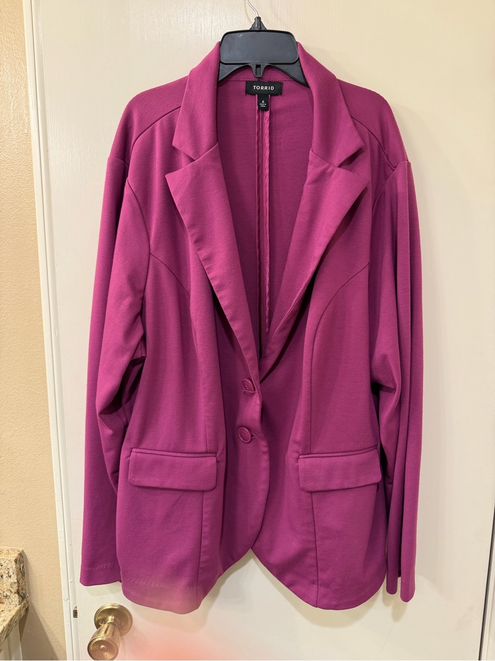 torrid Fuchsia Notched Lapel Blazer